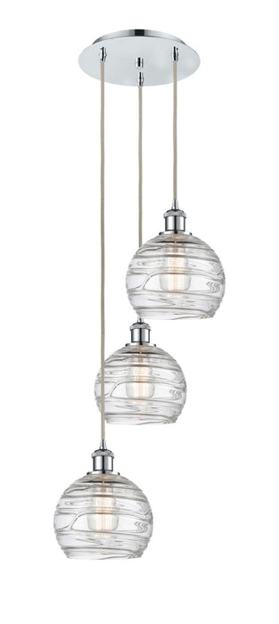 Innovations 113B-3P-PC-G1213-8 Three Light Pendant, Polished Chrome