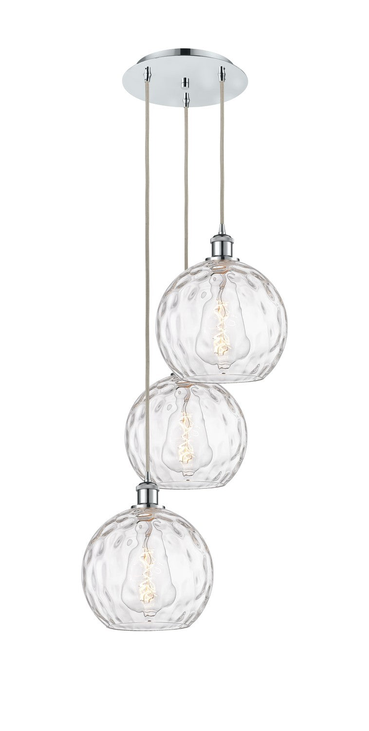 Innovations 113B-3P-PC-G1215-10 Three Light Pendant, Polished Chrome