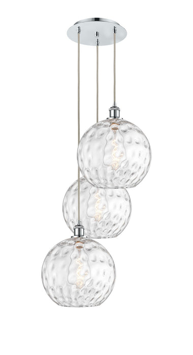 Innovations 113B-3P-PC-G1215-12 Three Light Pendant, Polished Chrome