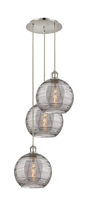 Innovations 113B-3P-PN-G1213-10SM Three Light Pendant, Polished Nickel