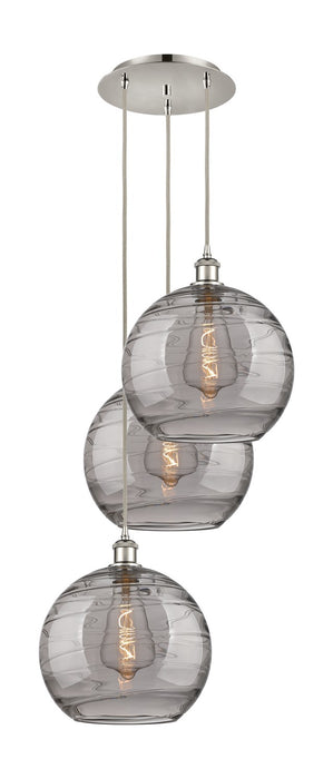 Innovations 113B-3P-PN-G1213-12SM Three Light Pendant, Polished Nickel