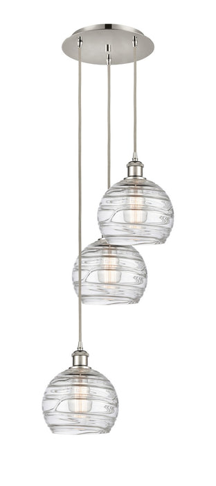 Innovations 113B-3P-PN-G1213-8 Three Light Pendant, Polished Nickel