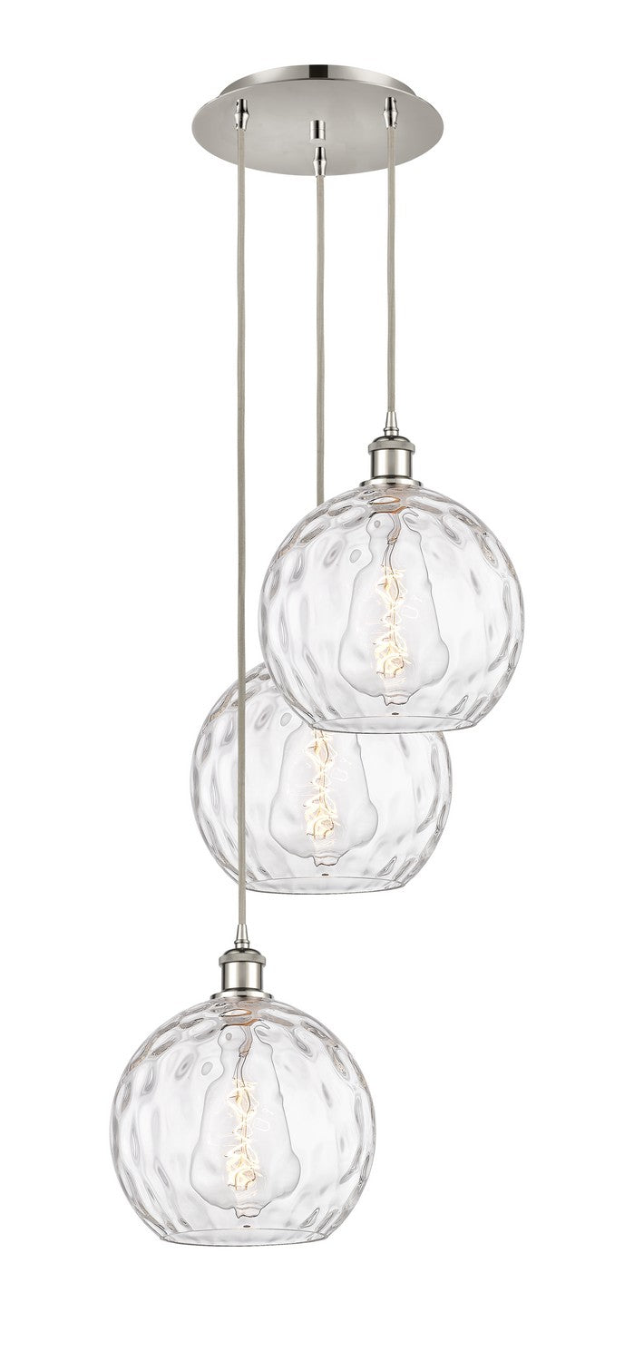 Innovations 113B-3P-PN-G1215-10 Three Light Pendant, Polished Nickel