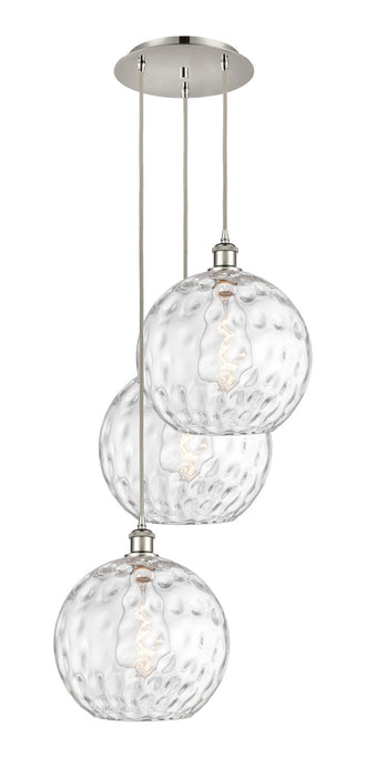 Innovations 113B-3P-PN-G1215-12 Three Light Pendant, Polished Nickel