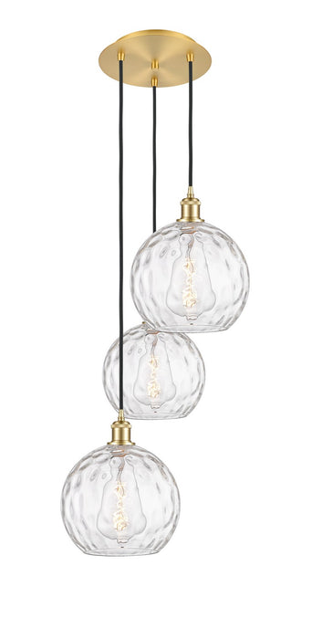Innovations 113B-3P-SG-G1215-10 Three Light Pendant, Satin Gold