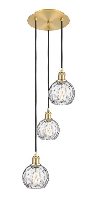 Innovations 113B-3P-SG-G1215-6 Three Light Pendant, Satin Gold