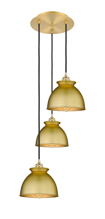 Innovations 113B-3P-SG-M14-SG Three Light Pendant, Satin Gold