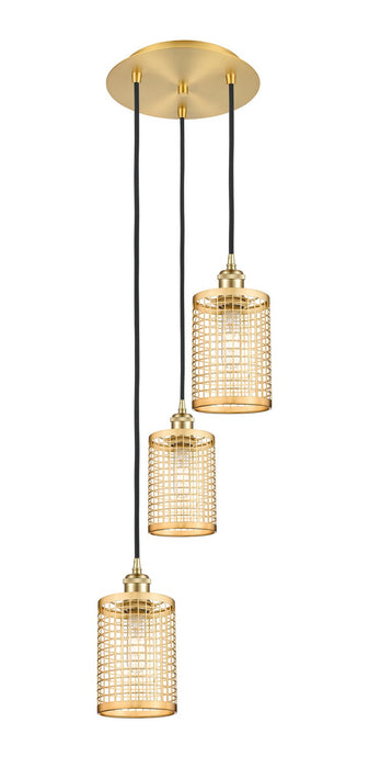Innovations 113B-3P-SG-M18-SG LED Pendant, Satin Gold