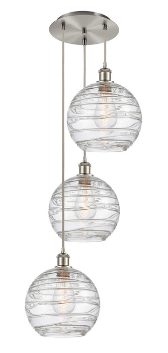 Innovations 113B-3P-SN-G1213-10 Three Light Pendant, Brushed Satin Nickel