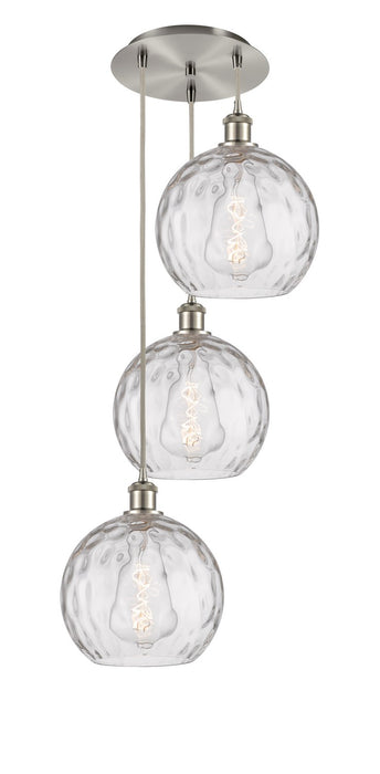 Innovations 113B-3P-SN-G1215-10 Three Light Pendant, Brushed Satin Nickel