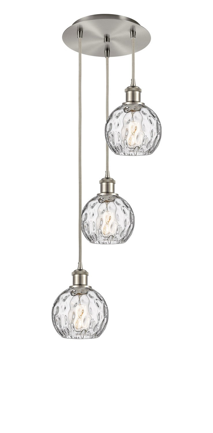 Innovations 113B-3P-SN-G1215-6 Three Light Pendant, Brushed Satin Nickel