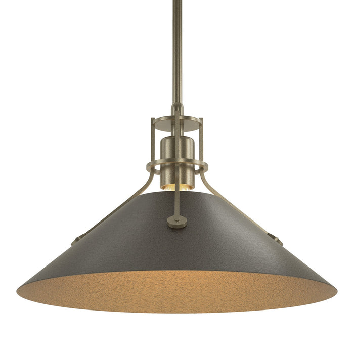 Hubbardton Forge 134550-SKT-MULT-84-14 One Light Pendant, Soft Gold
