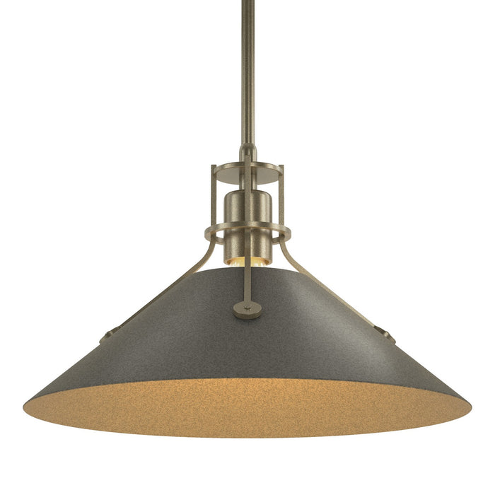 Hubbardton Forge 134550-SKT-MULT-84-20 One Light Pendant, Soft Gold