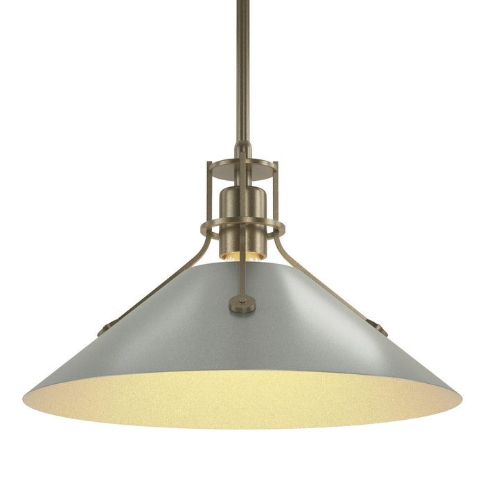 Hubbardton Forge 134550-SKT-MULT-84-82 One Light Pendant, Soft Gold