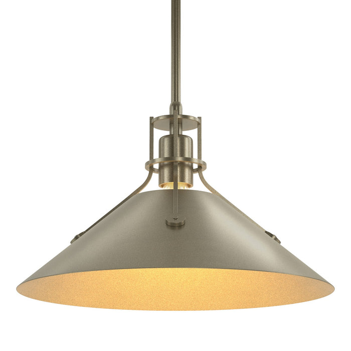 Hubbardton Forge 134550-SKT-MULT-84-84 One Light Pendant, Soft Gold