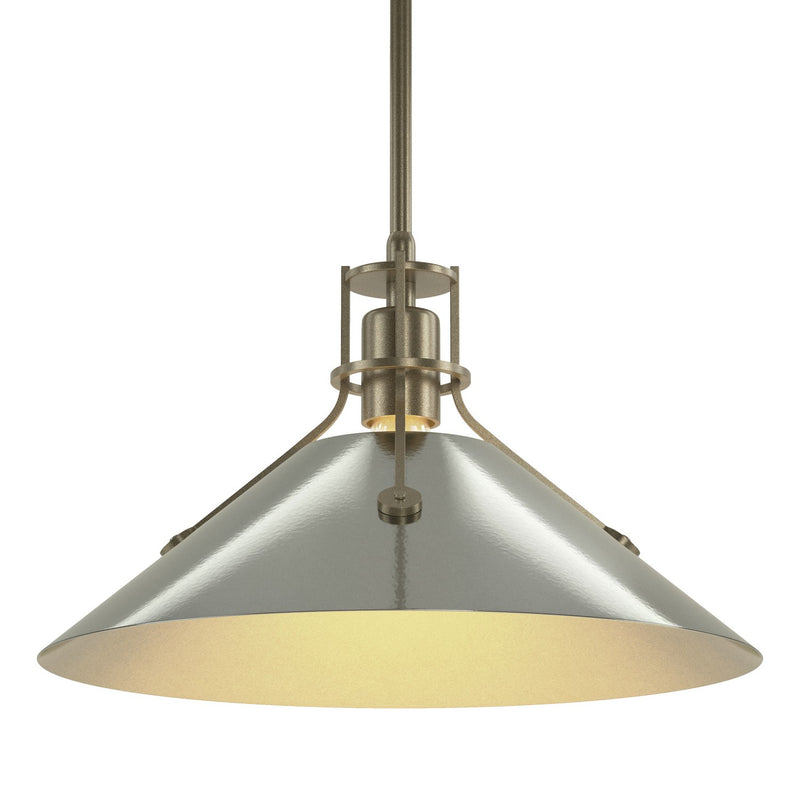Hubbardton Forge 134550-SKT-MULT-84-85 One Light Pendant, Soft Gold