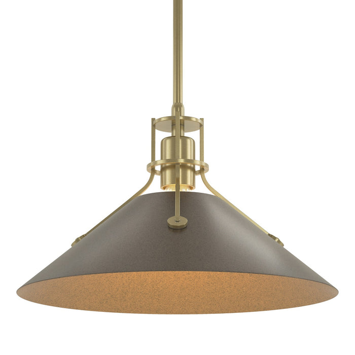 Hubbardton Forge 134550-SKT-MULT-86-05 One Light Pendant, Modern Brass