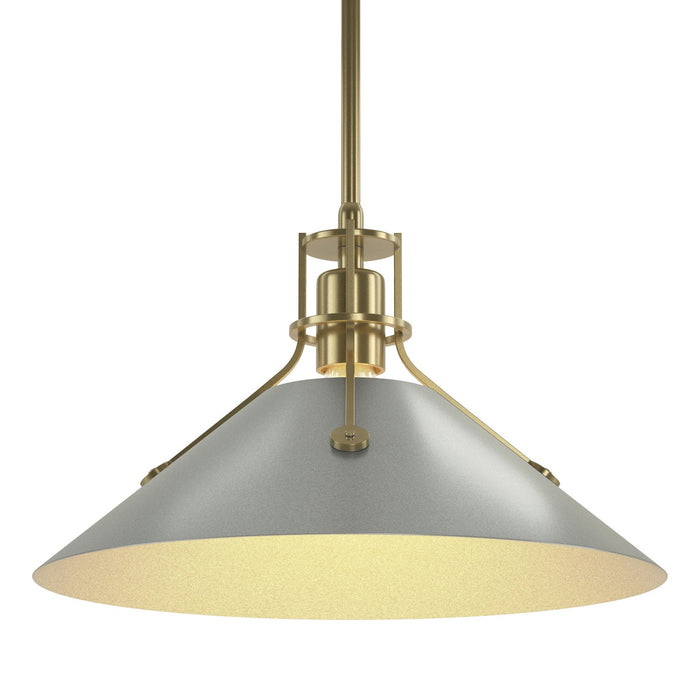 Hubbardton Forge 134550-SKT-MULT-86-82 One Light Pendant, Modern Brass