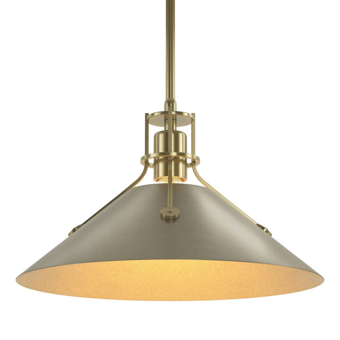 Hubbardton Forge 134550-SKT-MULT-86-84 One Light Pendant, Modern Brass