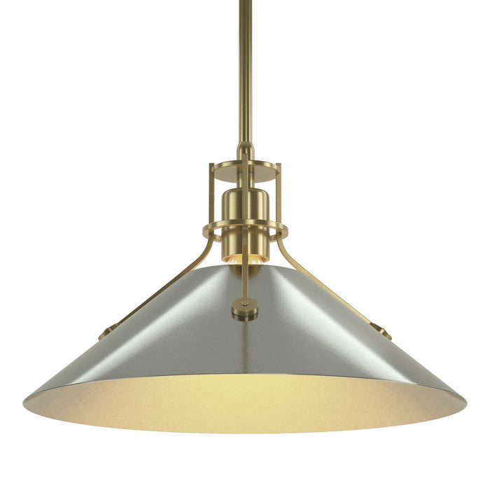 Hubbardton Forge 134550-SKT-MULT-86-85 One Light Pendant, Modern Brass