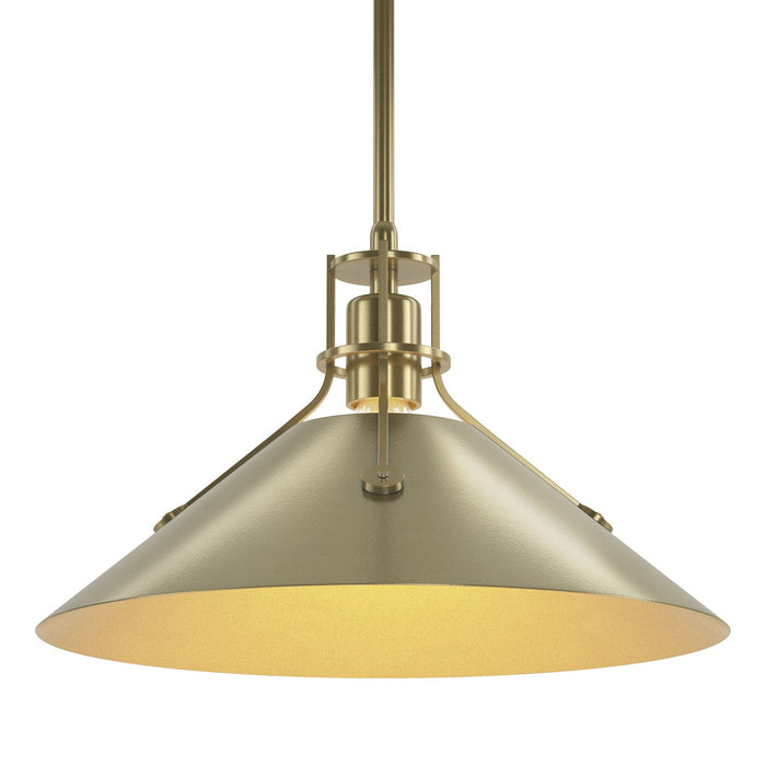 Hubbardton Forge 134550-SKT-MULT-86-86 One Light Pendant, Modern Brass