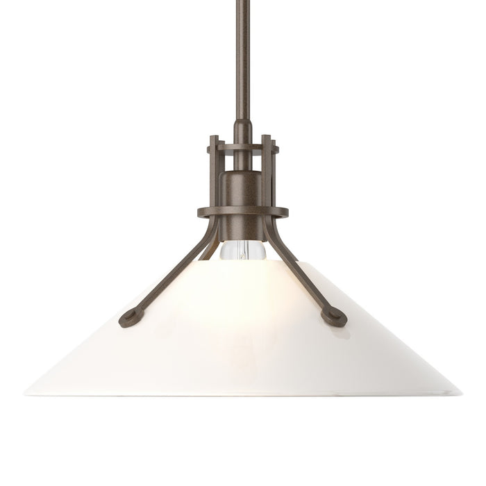 Hubbardton Forge 134553-SKT-MULT-05-FD0686 One Light Pendant, Bronze