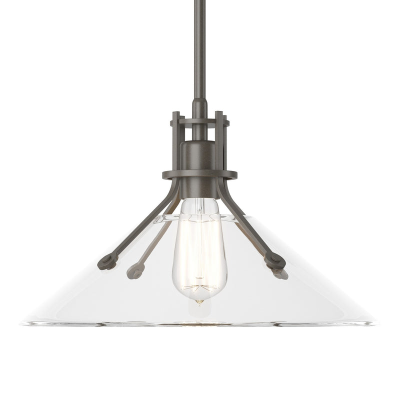 Hubbardton Forge 134553-SKT-MULT-07-ZM0686 One Light Pendant, Dark Smoke