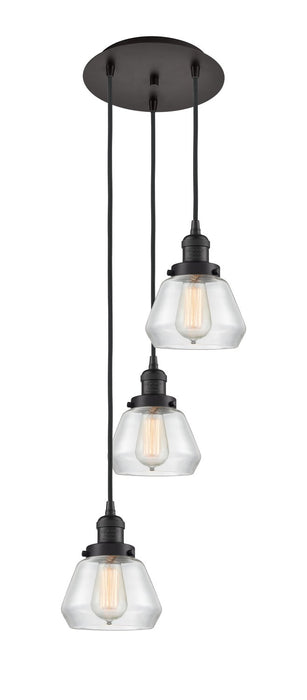 Innovations 113F-3P-OB-G172 Three Light Pendant, Oil Rubbed Bronze