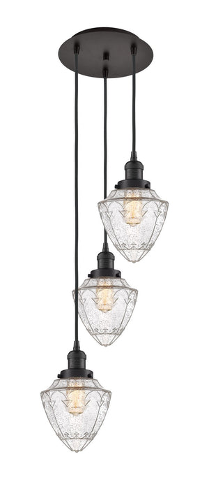 Innovations 113F-3P-OB-G664-7 Three Light Pendant, Oil Rubbed Bronze