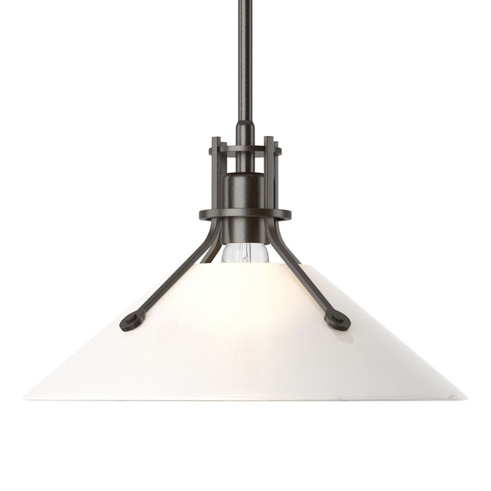 Hubbardton Forge 134553-SKT-MULT-14-FD0686 One Light Pendant, Oil Rubbed Bronze