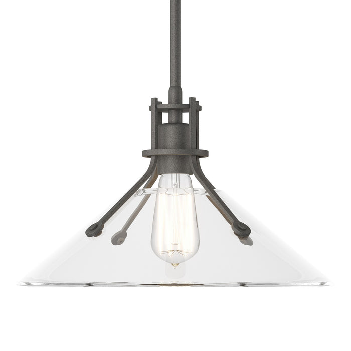 Hubbardton Forge 134553-SKT-MULT-20-ZM0686 One Light Pendant, Natural Iron