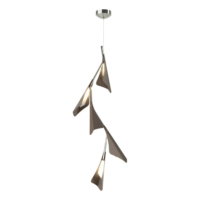 Hubbardton Forge 135006-LED-STND-85-05 LED Pendant, Sterling
