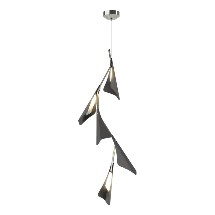 Hubbardton Forge 135006-LED-STND-85-10 LED Pendant, Sterling