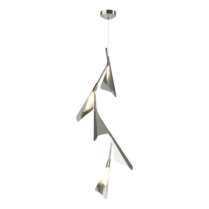 Hubbardton Forge 135006-LED-STND-85-85 LED Pendant, Sterling