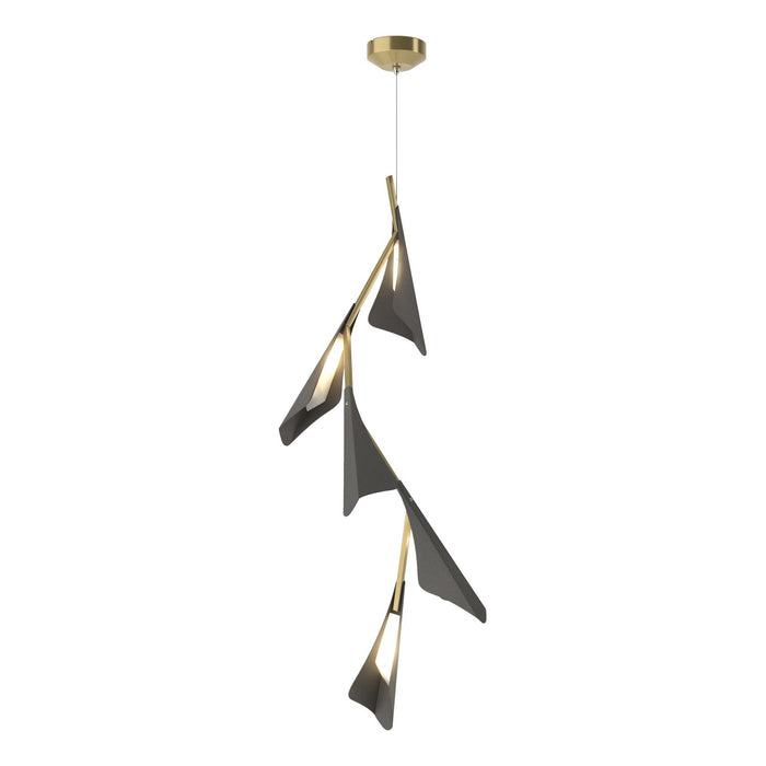 Hubbardton Forge 135006-LED-STND-86-20 LED Pendant, Modern Brass
