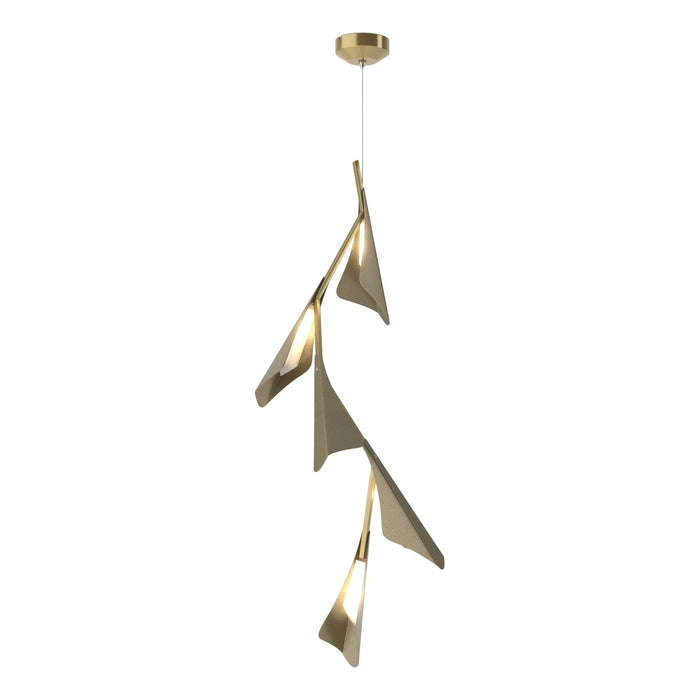 Hubbardton Forge 135006-LED-STND-86-84 LED Pendant, Modern Brass