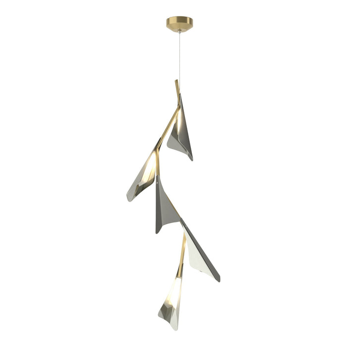 Hubbardton Forge 135006-LED-STND-86-85 LED Pendant, Modern Brass