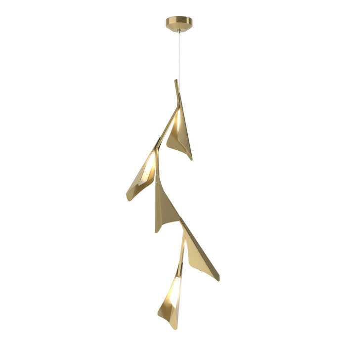 Hubbardton Forge 135006-LED-STND-86-86 LED Pendant, Modern Brass