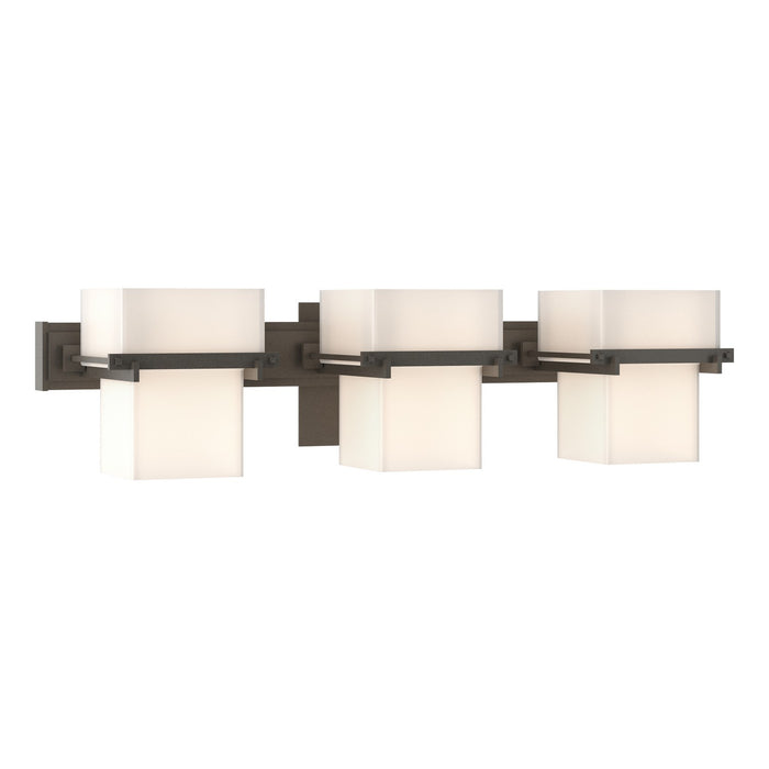 Hubbardton Forge 207833-SKT-07-GG0106 Three Light Wall Sconce, Dark Smoke