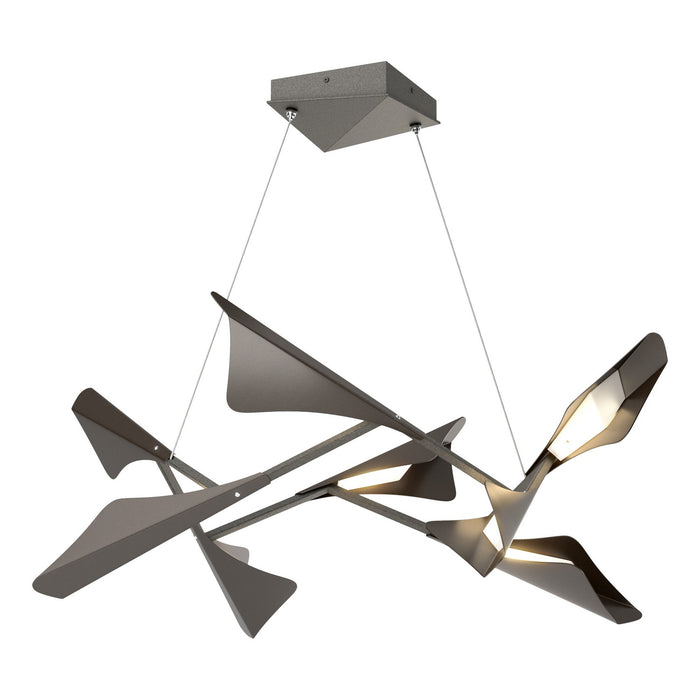 Hubbardton Forge 135007-LED-STND-20-14 LED Pendant, Natural Iron