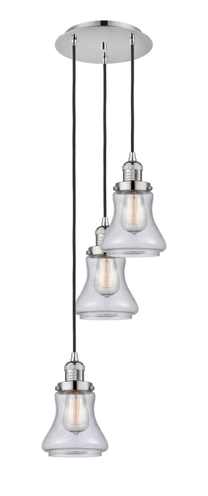 Innovations 113F-3P-PN-G194 Three Light Pendant, Polished Nickel