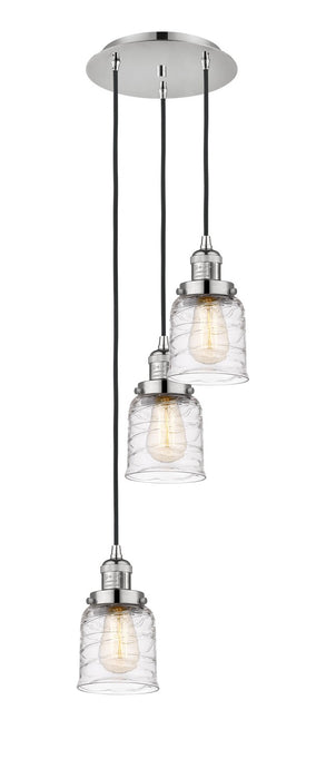 Innovations 113F-3P-PN-G513 Three Light Pendant, Polished Nickel