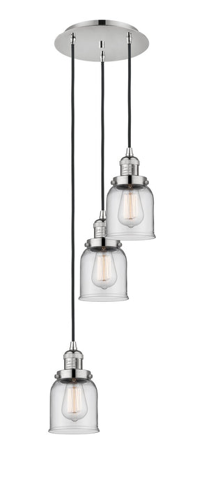 Innovations 113F-3P-PN-G52 Three Light Pendant, Polished Nickel