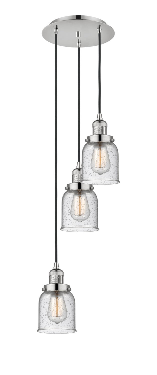 Innovations 113F-3P-PN-G54 Three Light Pendant, Polished Nickel