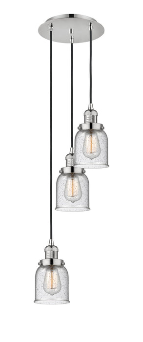 Innovations 113F-3P-PN-G54 Three Light Pendant, Polished Nickel