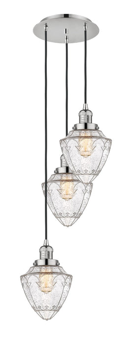 Innovations 113F-3P-PN-G664-7 Three Light Pendant, Polished Nickel