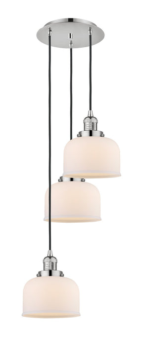 Innovations 113F-3P-PN-G71 Three Light Pendant, Polished Nickel