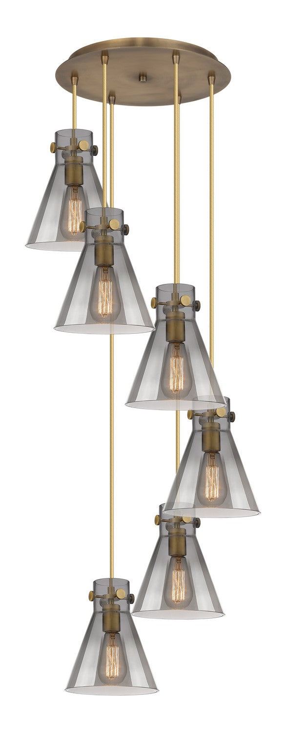 Innovations 116-410-1PS-BB-G411-8SM Two Light Pendant, Brushed Brass