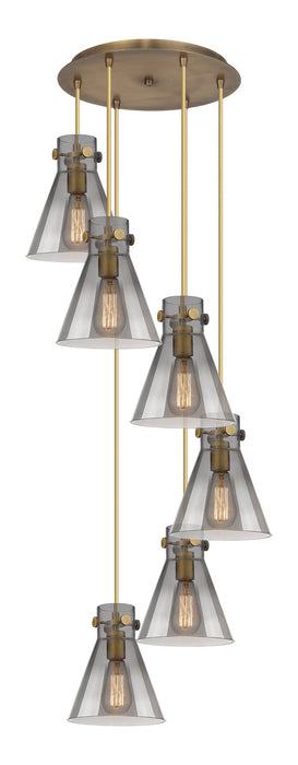 Innovations 116-410-1PS-BB-G411-8SM Two Light Pendant, Brushed Brass