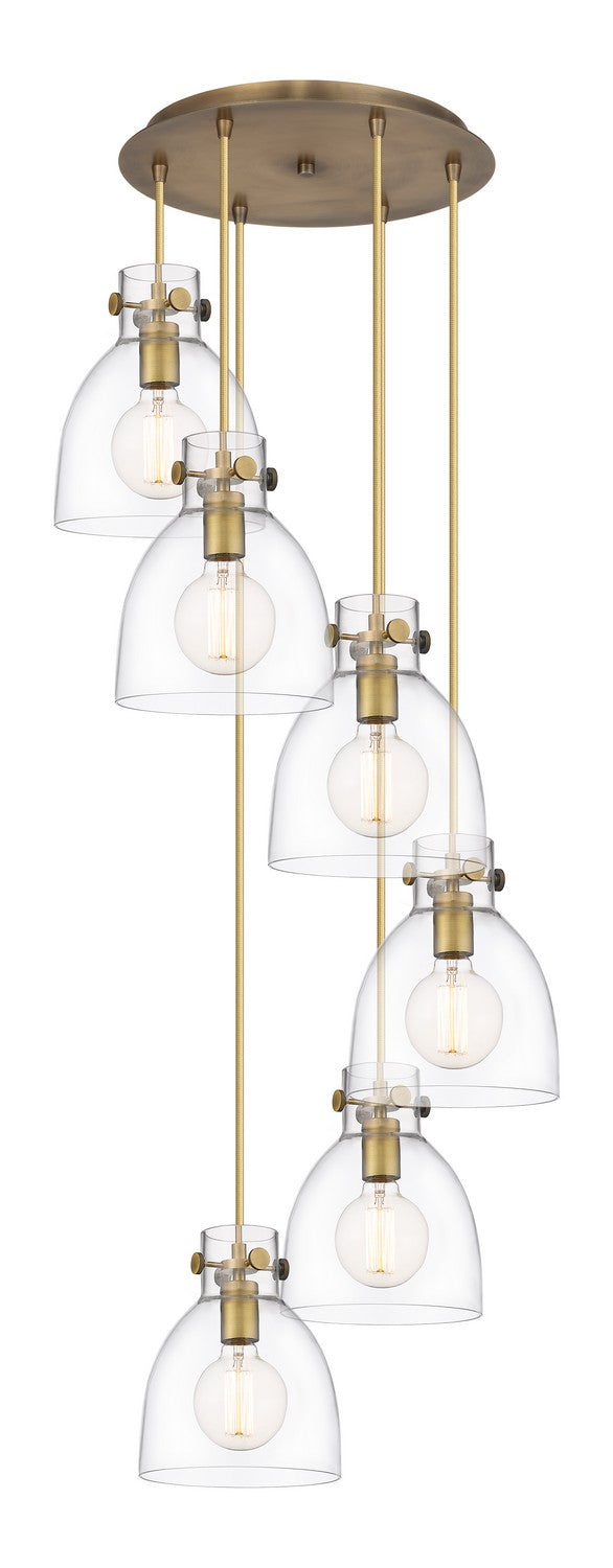 Innovations 116-410-1PS-BB-G412-8CL Eight Light Pendant, Brushed Brass